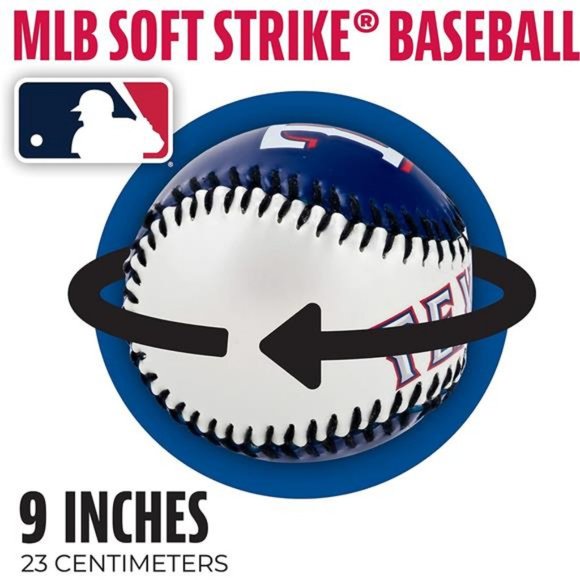 NEW Franklin‎ Sports Texas Rangers MLB Team Baseball Team Logo Soft Baseballs - Picture 4 of 7